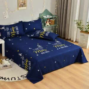 Dark Navy Blue Bedsheet Set