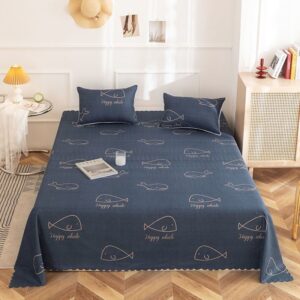 Nevy Blue Color Bedsheet