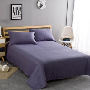 Navy Blue Simple Bedsheet Set